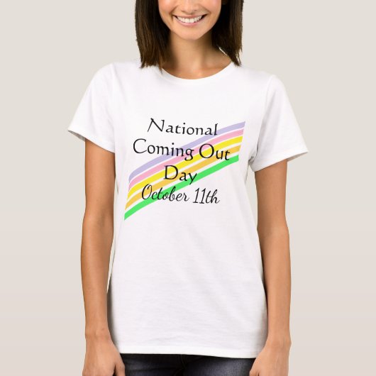 Nationale Coming Out Dag 11 oktober T-shirt (Voorkant)