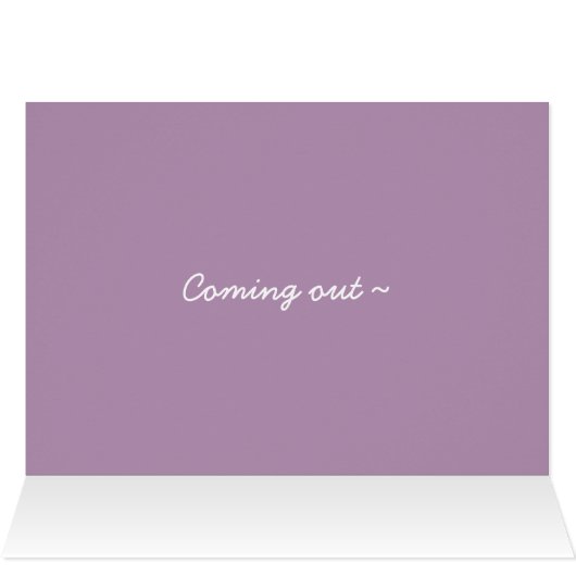 Nationale Coming Out Dag Funny Lesbian Support Kaa (Binnen Horizontaal (Boven))