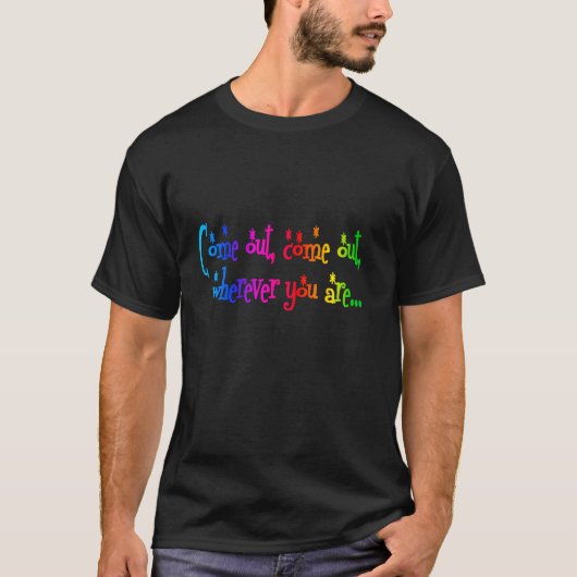 Nationale Coming Out Dag (NCOD) LGBTQ+ T-shirt (Voorkant)