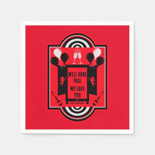 Nationale Coming-Out-Dag NCOD Servet (Voorkant)