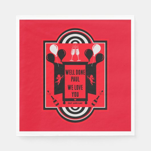 Nationale Coming Out Dag NCOD Servet (Voorkant)