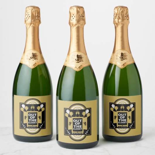 Nationale Coming Out Dag NCOD Sparkling Wijnetiket (Flessen)