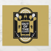 Nationale Coming Out Dag NCOD Sparkling Wijnetiket (Enkel label)