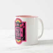 Nationale Coming Out Dag NCOD Tweekleurige Koffiemok (Voorkant rechts)