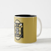 Nationale Coming Out Dag NCOD Tweekleurige Koffiemok (Voorkant rechts)