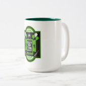 Nationale Coming Out Dag NCOD Tweekleurige Koffiemok (Voorkant rechts)