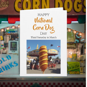 Nationale Corn Dog Dag   Derde zaterdag in maart Kaart