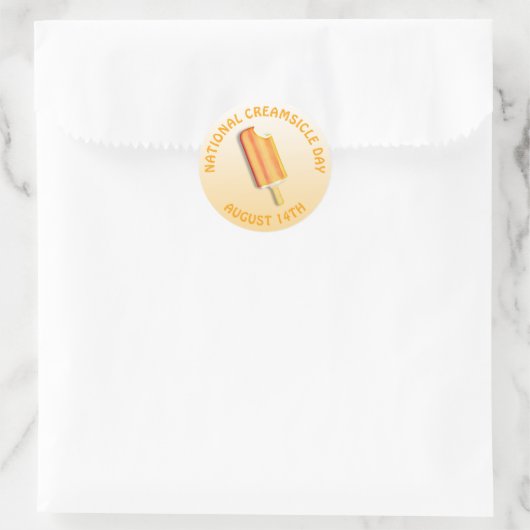 Nationale Creamsicle Dag 14 augustus Stickers (Tas)