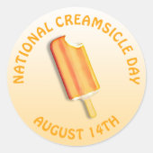 Nationale Creamsicle Dag 14 augustus Stickers (Voorkant)