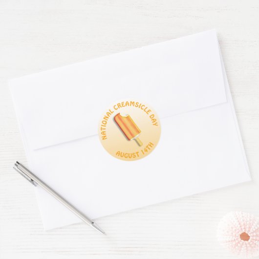 Nationale Creamsicle Dag 14 augustus Stickers (Envelop)