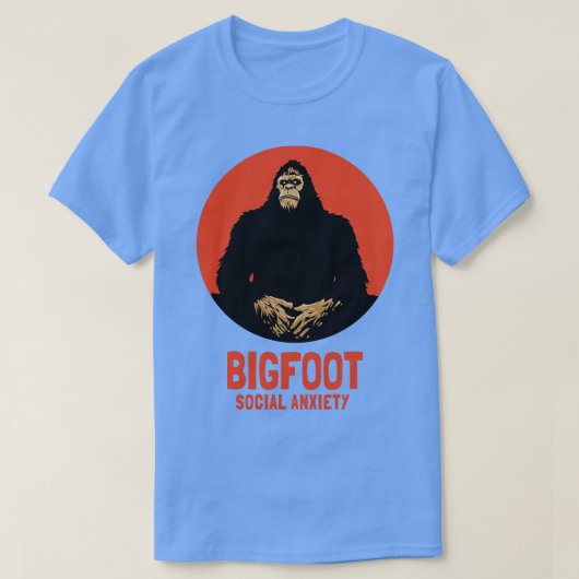 Nationale Cryptid Sociale Angst T-shirt (Design voorkant)