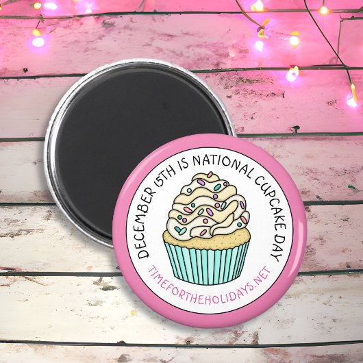 Nationale Cupcake Dag 15 december Magneet