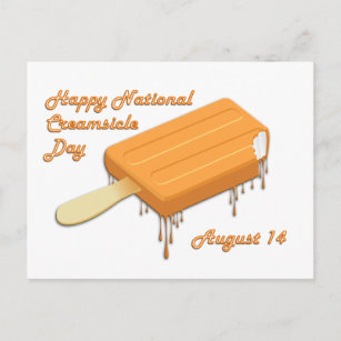 Nationale Dag van Creamsikel 14 augustus Briefkaart
