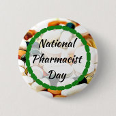 Nationale Dag van de apotheker 12 januari Ronde Button 5,7 Cm (Voorkant)