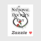 Nationale dag van de arts sticker (Vel)