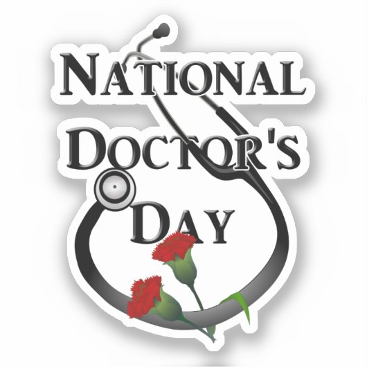Nationale dag van de arts sticker (Voorkant)