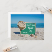 Nationale dag van de Beach Kaart (Voorkant / Achterkant in situ)