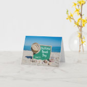 Nationale dag van de Beach Kaart (Gele Bloem)