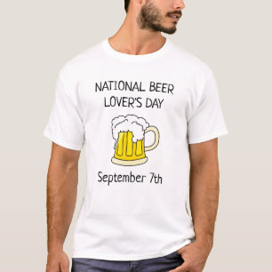 Nationale dag van de Beer Lover Funny Drink Humor T-shirt