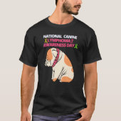 Nationale Dag van de Bewustmaking van het Kanine L T-shirt (Voorkant)