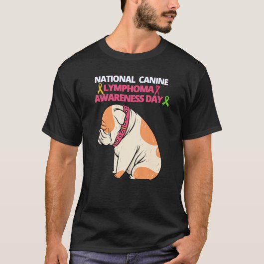 Nationale Dag van de Bewustmaking van het Kanine L T-shirt (Voorkant)
