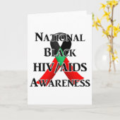 Nationale Dag van de Bewustmaking van Zwart-HIV/AI Kaart (Gele Bloem)