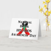Nationale Dag van de Bewustmaking van Zwart-HIV/AI Kaart (Gele Bloem)