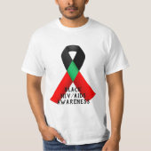 Nationale Dag van de Bewustmaking van Zwart-HIV/AI T-shirt (Voorkant)