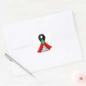 Nationale Dag van de Bewustmaking van Zwart-HIV/AI Vierkante Sticker (Envelop)