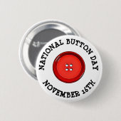 Nationale Dag van de Button 16 november Funny Holi (Voorkant /achterkant)