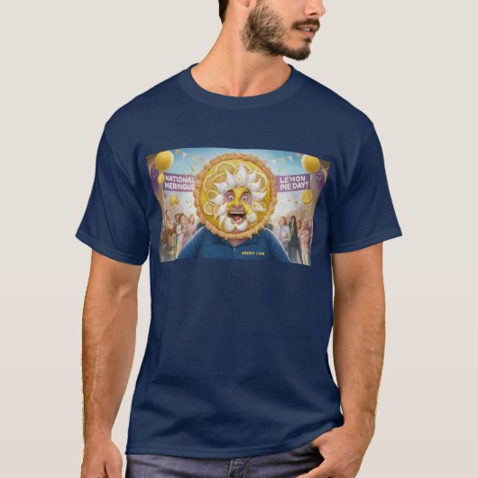 nationale dag van de citroenmeringue-taart t-shirt (Voorkant)