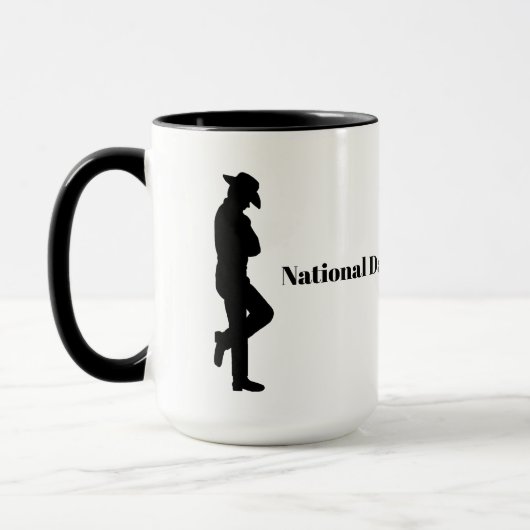 Nationale Dag van de Cowboy-Mok Mok (Links)