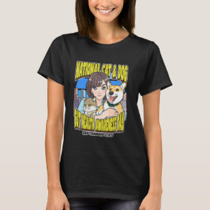 Nationale dag van de darmgezondheid van katten en  t-shirt