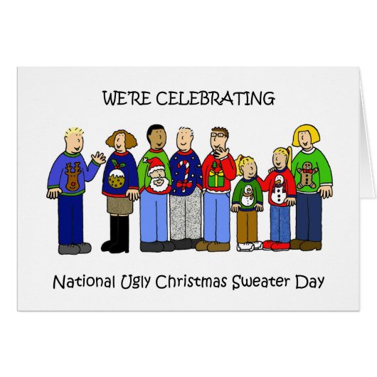 Nationale Dag van de feestelijke kerstfeestdag (Voorkant Horizontaal)