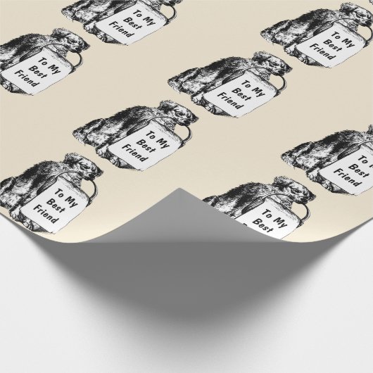 Nationale dag van de hond cadeaupapier (Hoek)