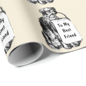 Nationale dag van de hond cadeaupapier (Rol Hoek)