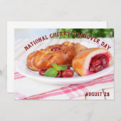 Nationale Dag van de Kersenflapjack Kaart (Voorkant / Achterkant)