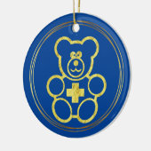 Nationale Dag van de Kindergeneeskunde Teddy Bear  Keramisch Ornament (Links)
