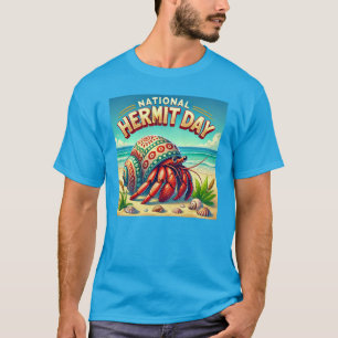 nationale dag van de kluizenaar t-shirt