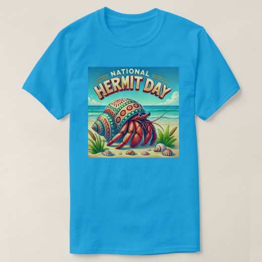 nationale dag van de kluizenaar t-shirt (Design voorkant)