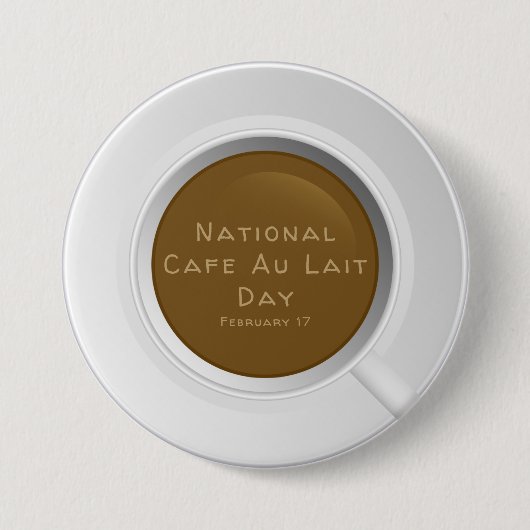 Nationale dag van de lancering van het Kafe Ronde Button 7,6 Cm (Voorkant)