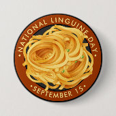 Nationale dag van de Linguine Ronde Button 7,6 Cm (Voorkant)