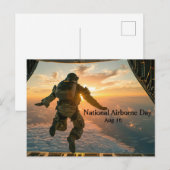 nationale dag van de luchtvaart briefkaart (Voorkant / Achterkant)