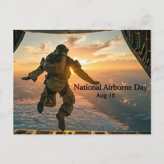 nationale dag van de luchtvaart briefkaart (Voorkant)