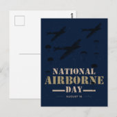 nationale dag van de luchtvaart briefkaart (Voorkant / Achterkant)