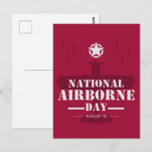 nationale dag van de luchtvaart briefkaart (Voorkant / Achterkant)