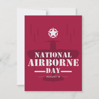 nationale dag van de luchtvaart briefkaart