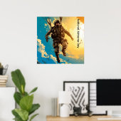 nationale dag van de luchtvaart poster (Thuiskantoor)