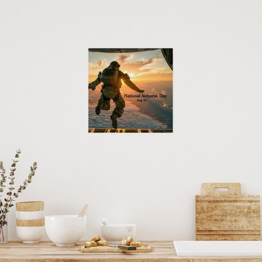 nationale dag van de luchtvaart poster (Keuken)