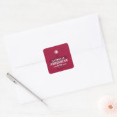 nationale dag van de luchtvaart vierkante sticker (Envelop)